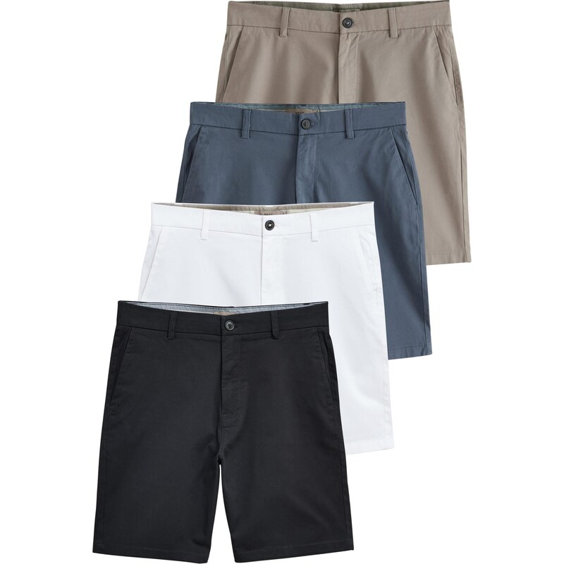 Next Chino kalhoty safírová / režná / černá / bílá