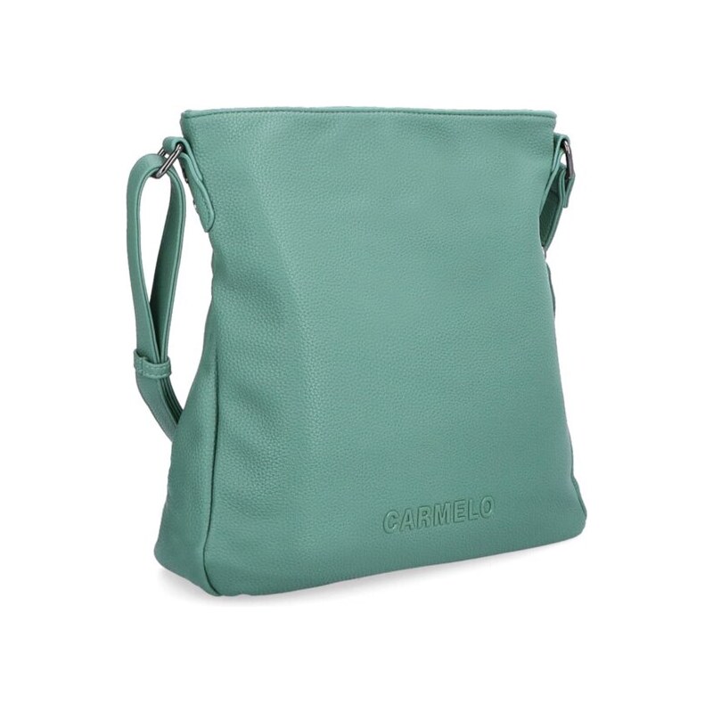Elegantní střední hladká crossbody kabelka Famito 4271 ZE zelená 106814752