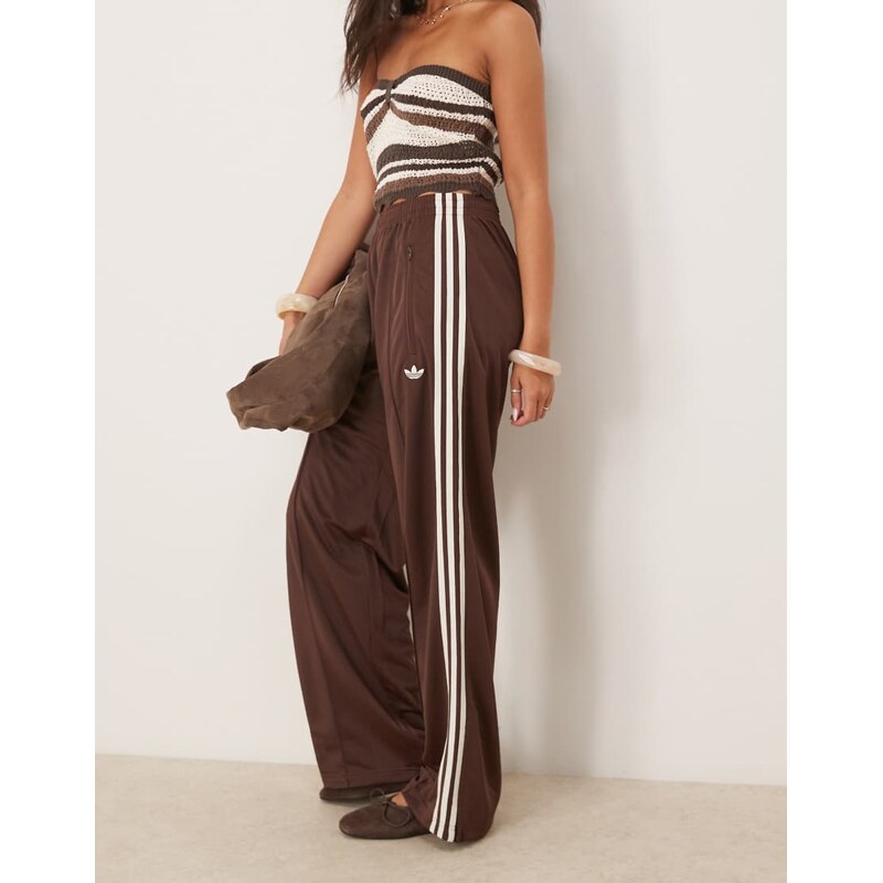 adidas Originals Firebird Loose track pants in brown