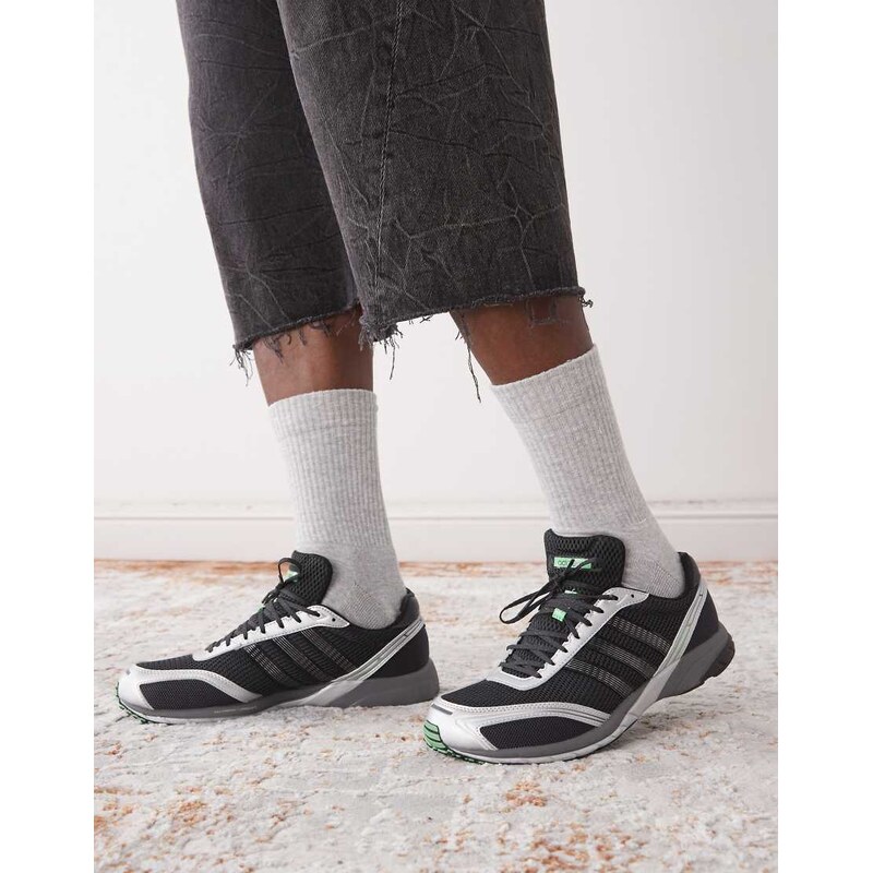 adidas Originals adidas Adios OG trainers in black and white 115554745