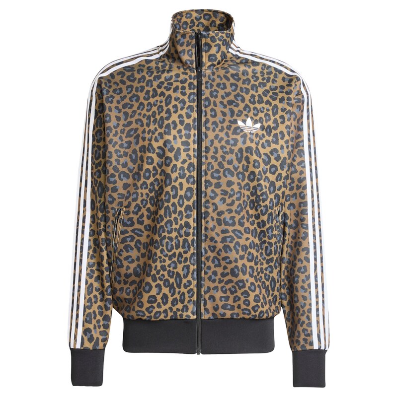 ADIDAS ORIGINALS Mikina Firebird Leo hnědá / šedá / černá / bílá