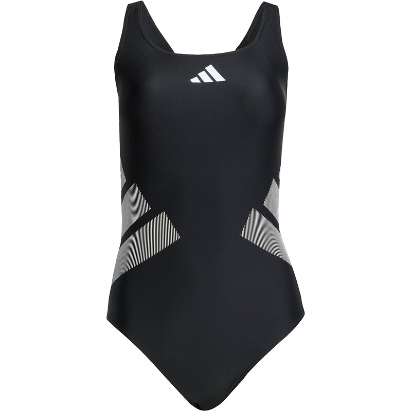ADIDAS PERFORMANCE Sportovní plavky šedá / černá / bílá