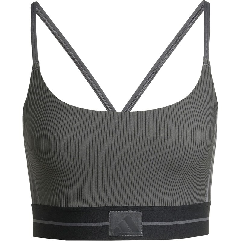 ADIDAS PERFORMANCE Sportovní podprsenka Hyperglam tmavě šedá / černá 107340415