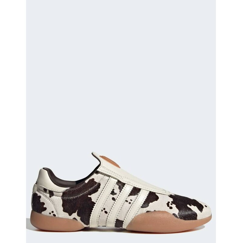adidas Originals Taekwondo mei trainers in cow print-White