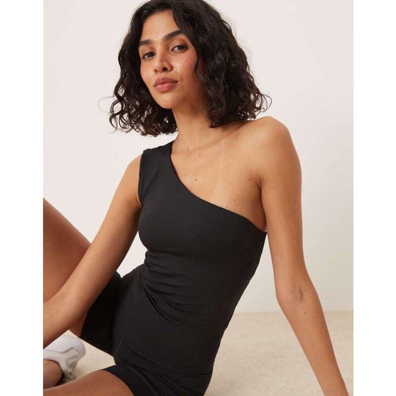 Nike Training Zenvy Dri-FIT soft touch one shoulder top in black 106837765