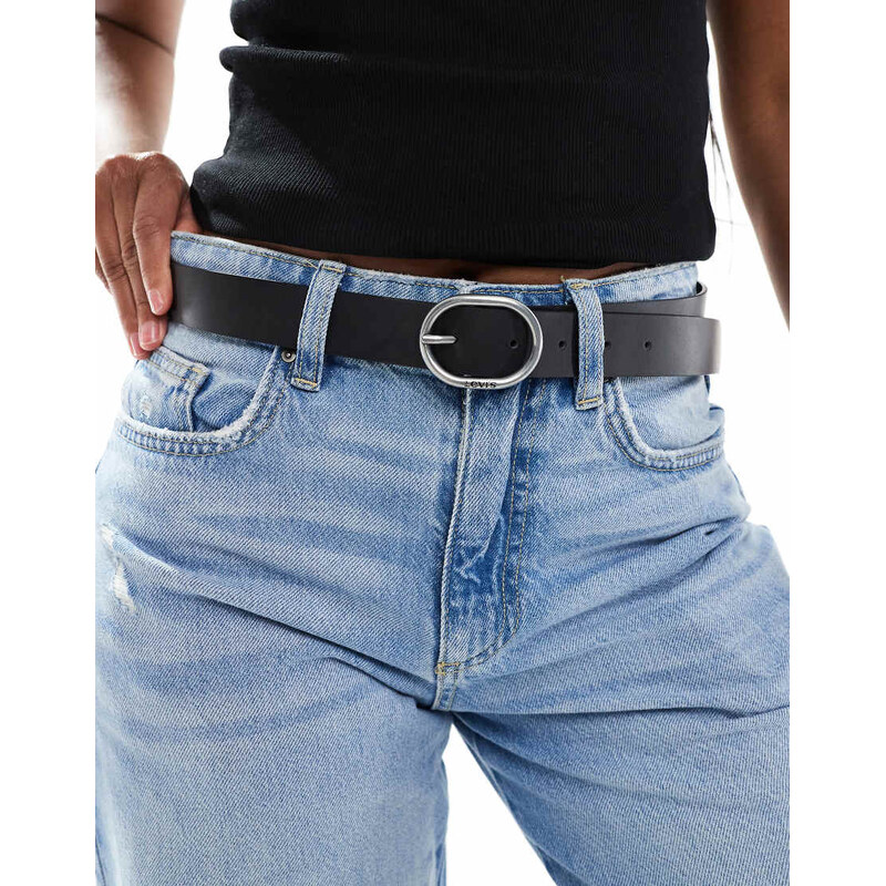 Levis Hermosilla leather belt in black 106838140