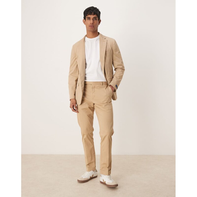 Polo Ralph Lauren tailored cotton stretch chino trousers in tan