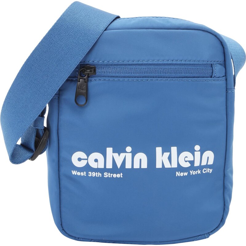 Calvin Klein Taška přes rameno chladná modrá / bílá