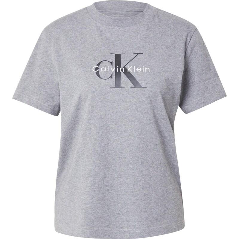 Calvin Klein Jeans Tričko Classic Logo šedý melír / černá / bílá
