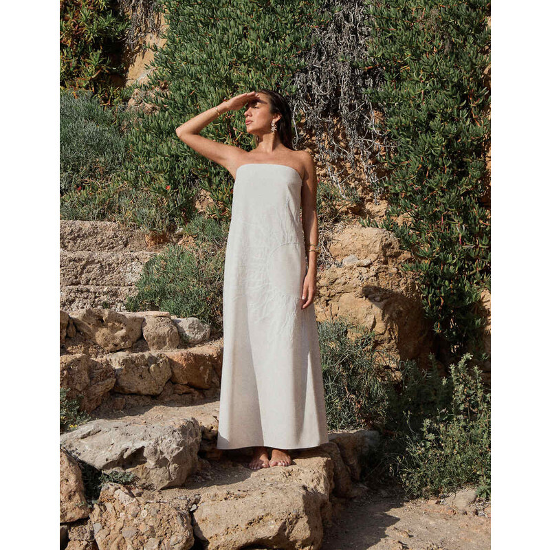 4th & Reckless x Luana Barron contains linen bandeau trapeze sun 106861879
