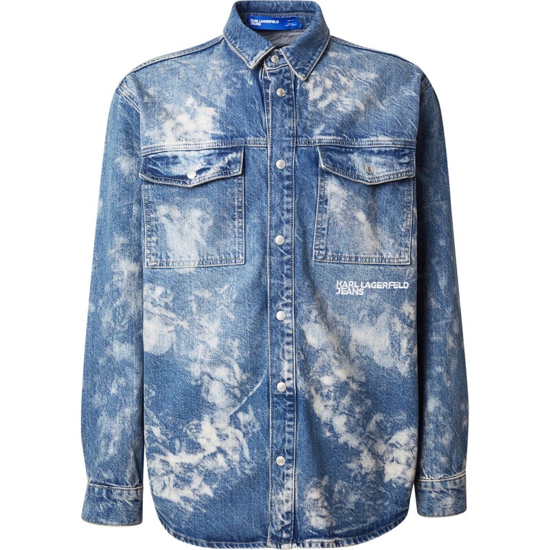 KARL LAGERFELD JEANS Košile modrá / bílá