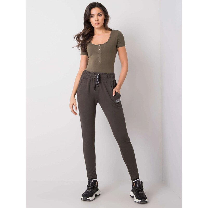 FPrice Tepláky RV DR 5773.18X tmavá khaki 113504647