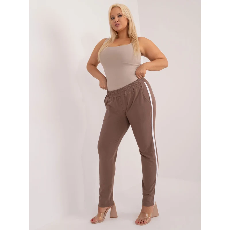 FPrice Tepláky RV DR 6643.95 hnědá