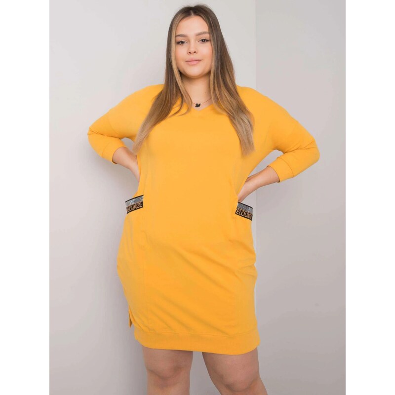 FPrice Šaty RV SK 6836.55P tmavě žlutá