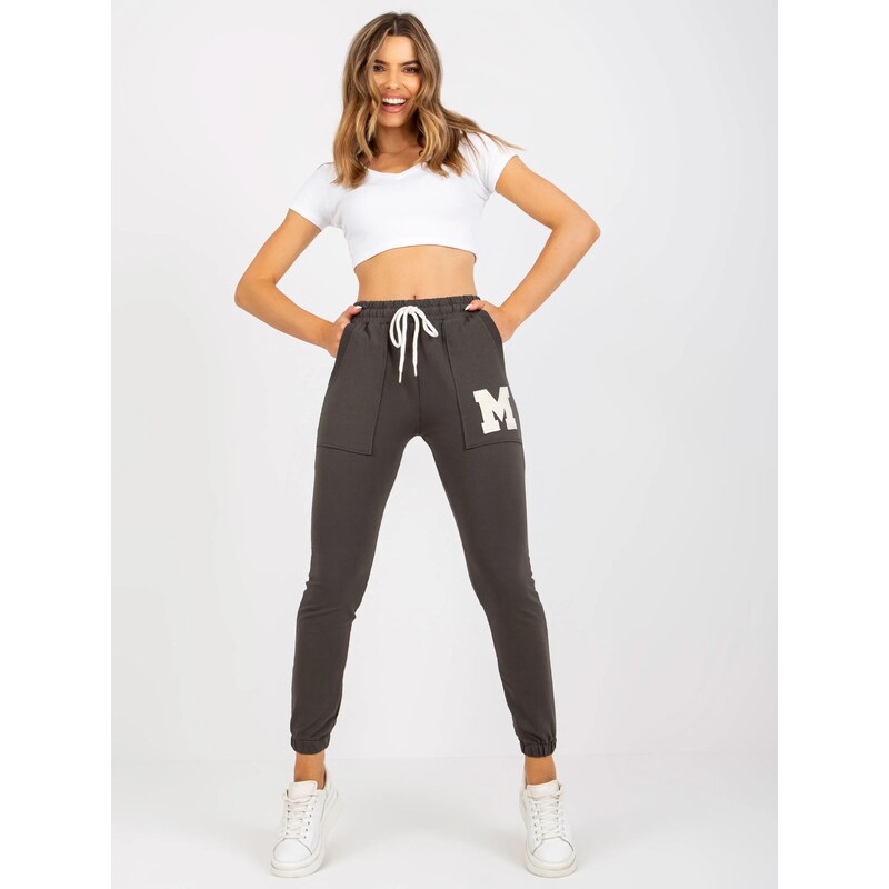 FPrice Tepláky RV DR 7859.02P tmavá khaki