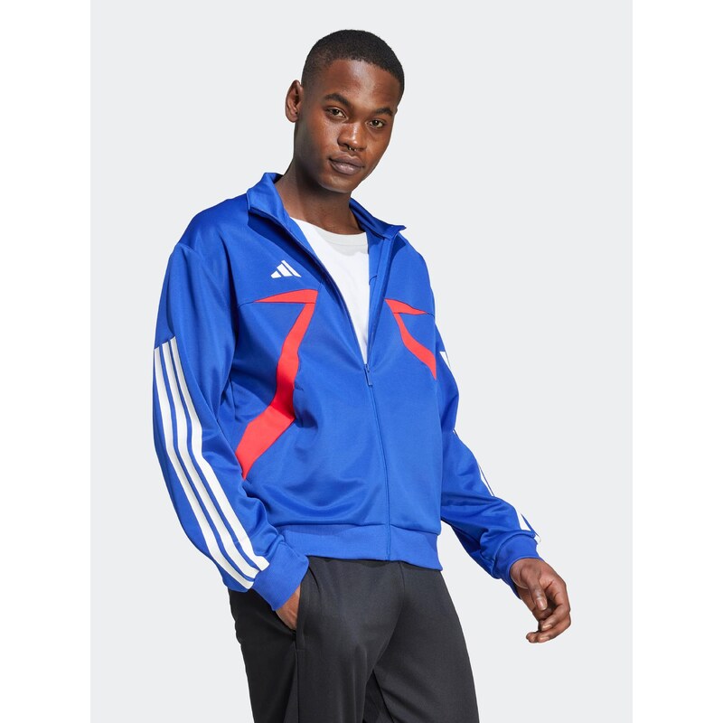 ADIDAS SPORTSWEAR Sportovní bunda 'House of Tiro Nations' modrá / jasně červená / bílá