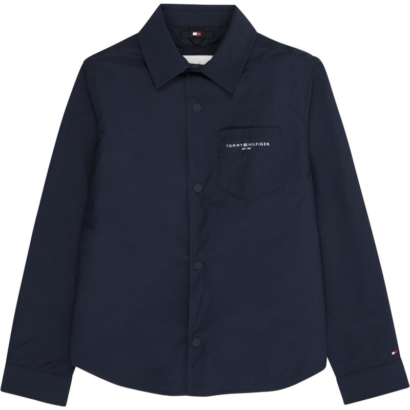 TOMMY HILFIGER Přechodná bunda marine modrá / bílá