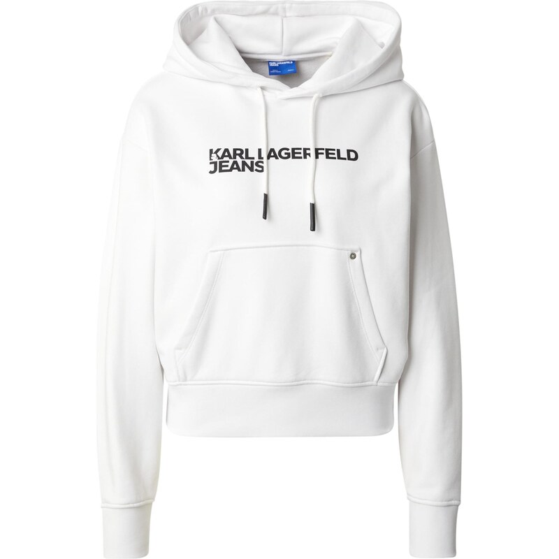 KARL LAGERFELD JEANS Mikina černá / bílá