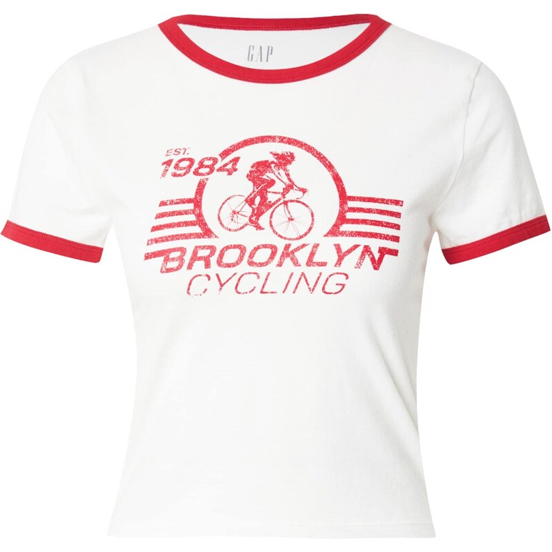 GAP Tričko červená / bílá