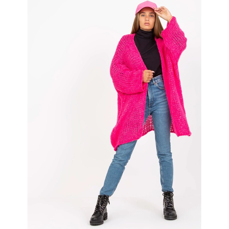 FPrice Dámský svetr TW SW BI M2202 fluo růžový