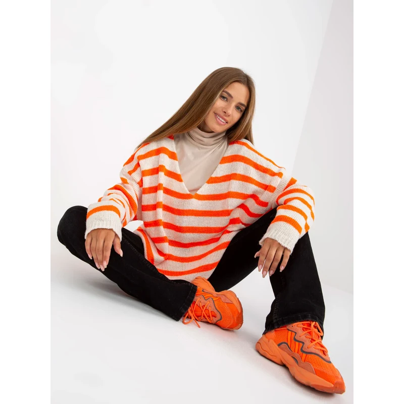 Dámský svetr TW SW BI model 17679420 oranžový - FPrice