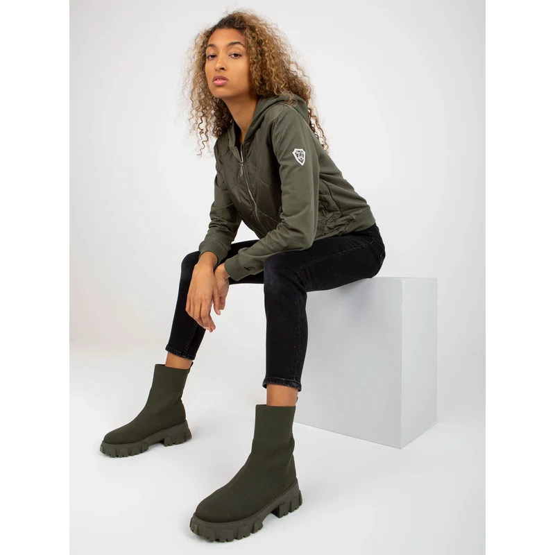 FPrice Dámská mikina RV BL 8226.11X khaki