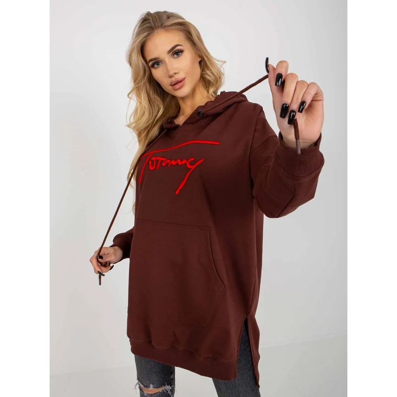 FPrice Mikina VI BL 335.25X tmavě hnědá
