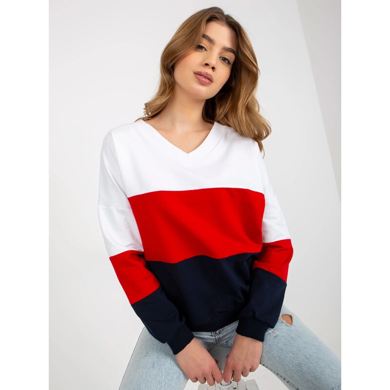 FPrice Mikina RV BL 8328.86P bílá a tmavě modrá