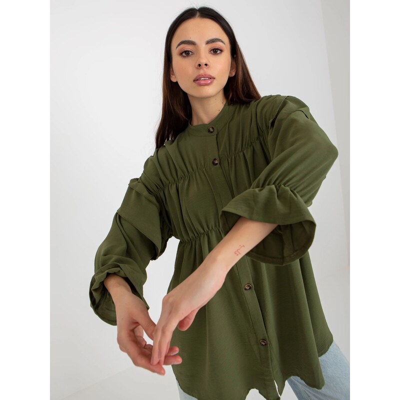 Dámská košile TW KS BI 2021745.13X khaki - FPrice