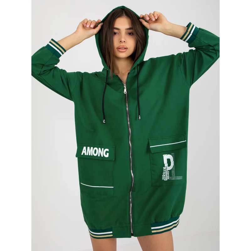FPrice Mikina RV BL 8149.91P tmavě zelená 115050349