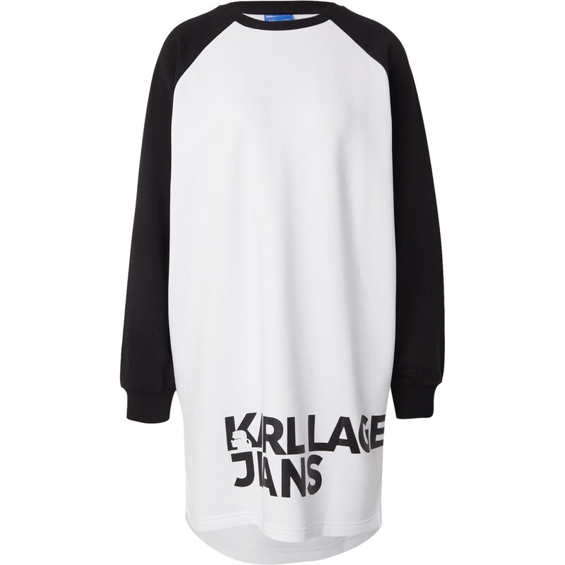KARL LAGERFELD JEANS Šaty černá / bílá