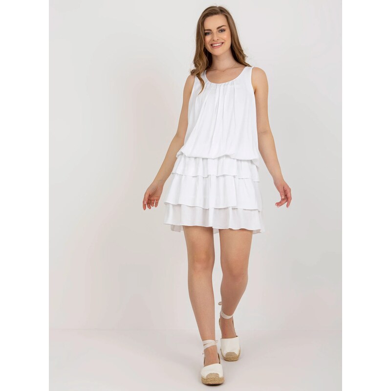 FPrice TW SK BI 8139 šaty.44 bílé
