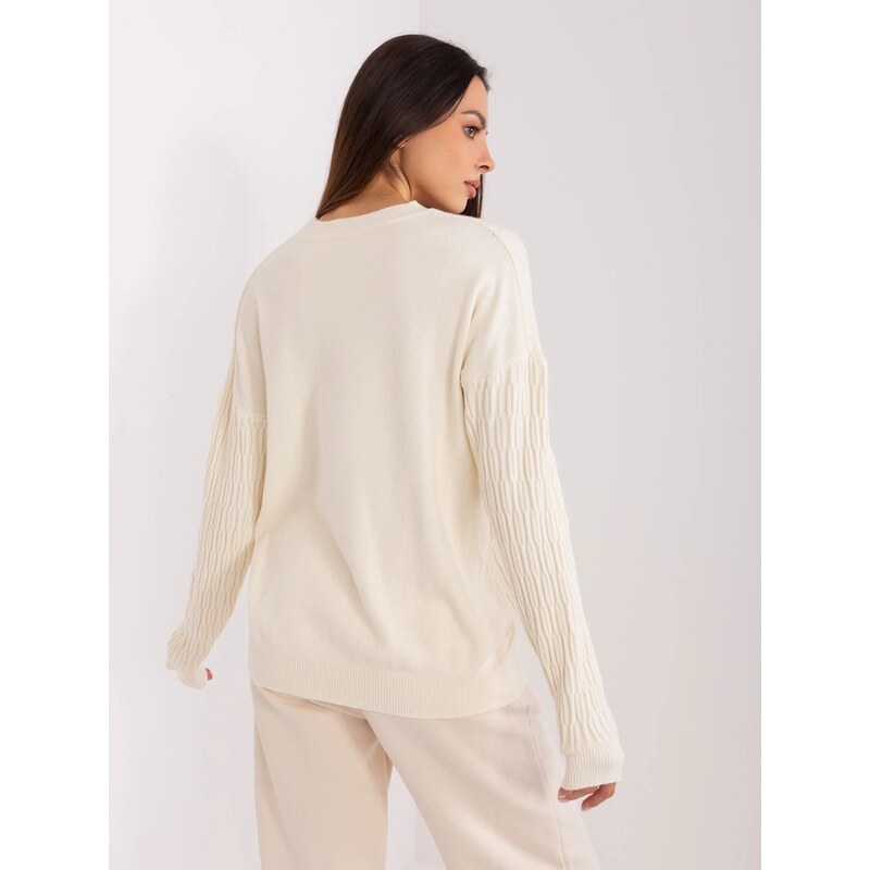 Sweter AT SW model 20218515 jasny beżowy - FPrice