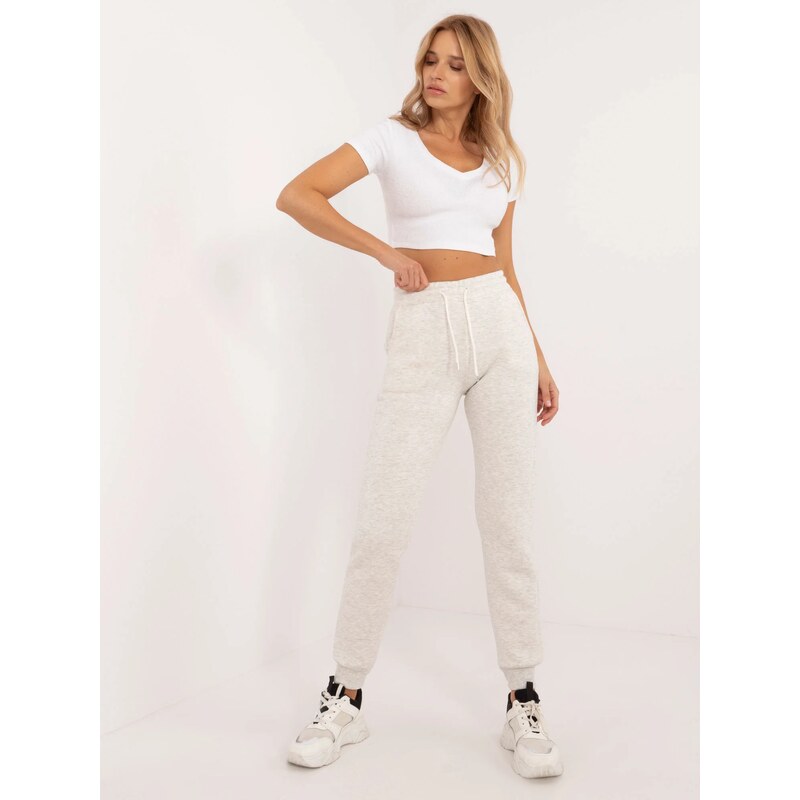 FPrice Tepláky EM DR 661.00 světle šedé 113507317