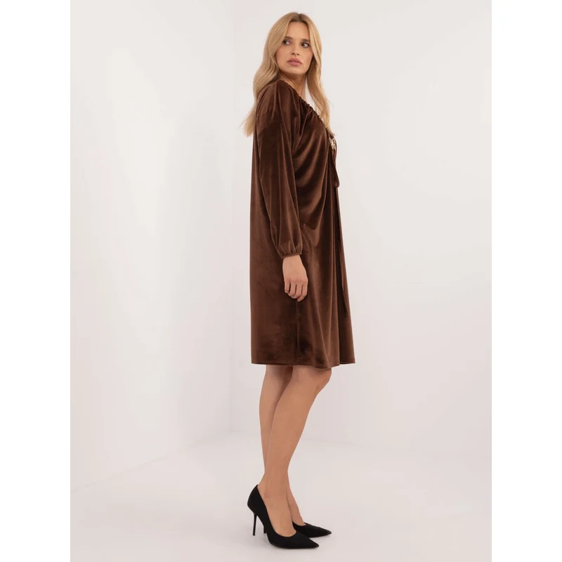 Šaty DHJ SK model 20546691 hnědé - FPrice