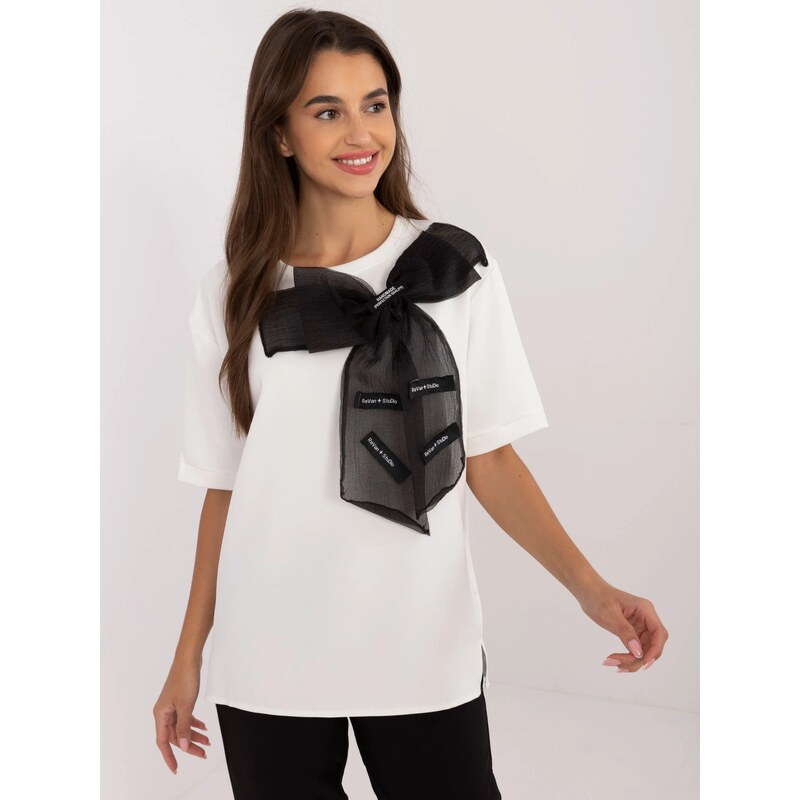 Bluzka LK BZ biało czarny model 20742499 - FPrice