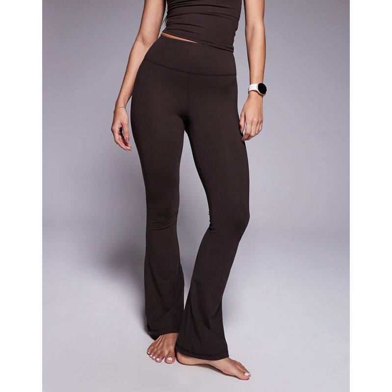 4505 Icon soft touch high waist slim kick yoga legging in chocolate 115365921