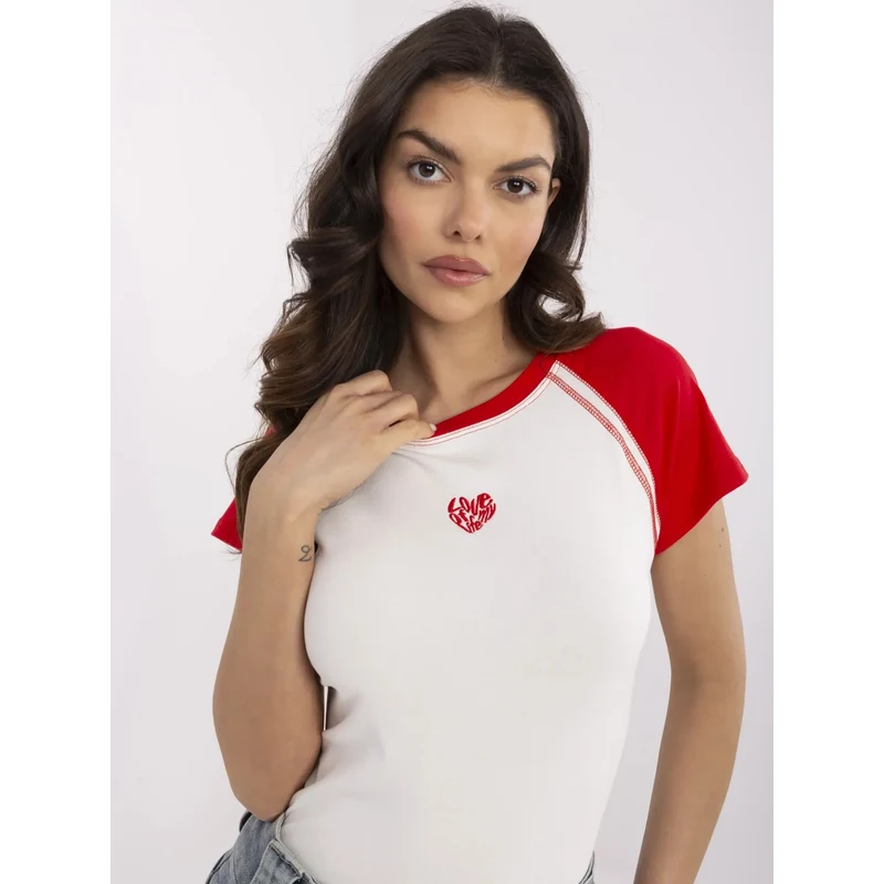 FPrice Tričko NM TS V7940.17 bílé a červené