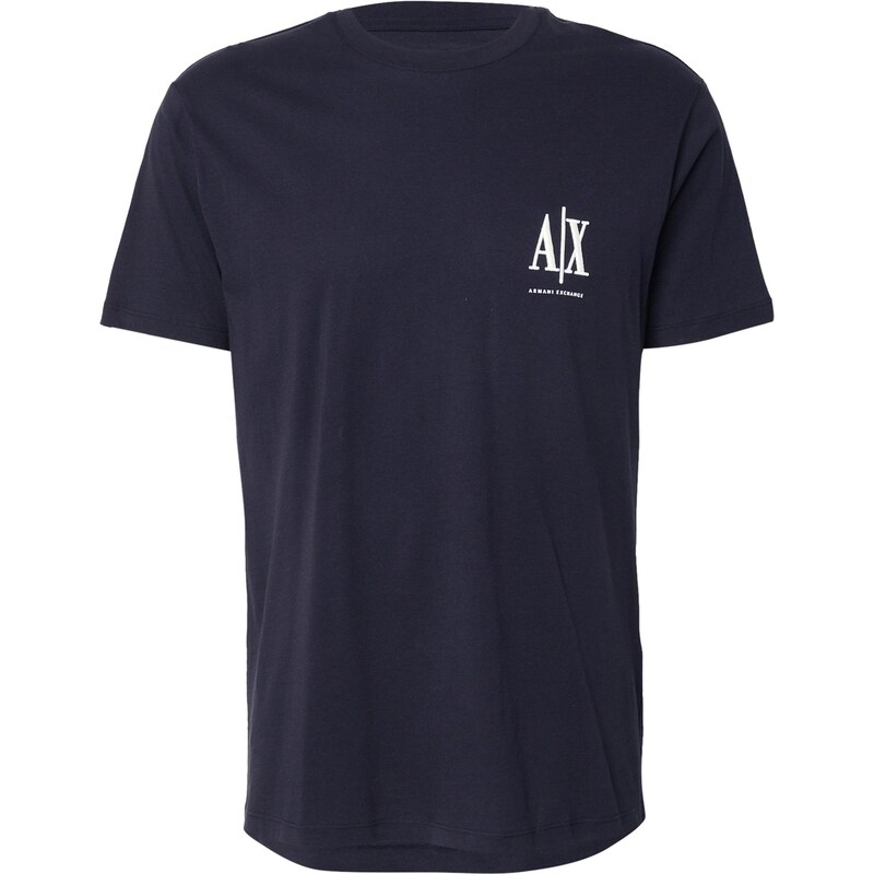 ARMANI EXCHANGE Tričko námořnická modř / bílá