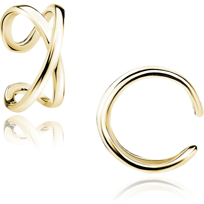 LUNICA Stříbrná záušnice CRISS GOLD 1ks 106891168