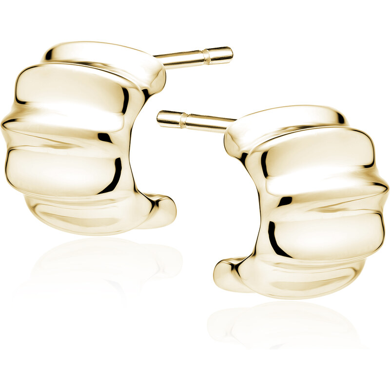LUNICA Stříbrné náušnice NOVA GOLD 106891160