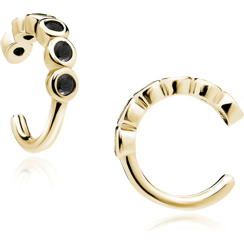 LUNICA Stříbrná záušnice GOLD 1ks 106891170