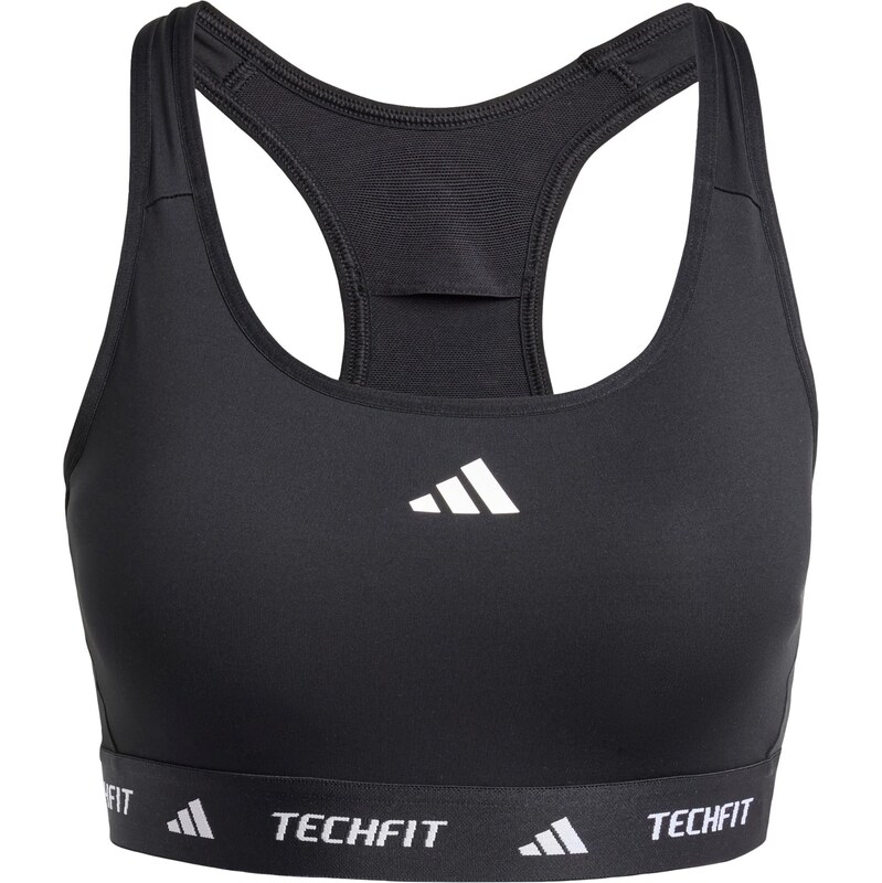 ADIDAS PERFORMANCE Sportovní podprsenka TECHFIT černá / bílá 107340276