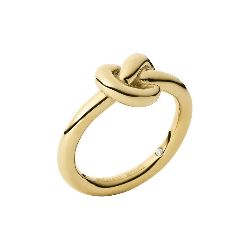 Michael Kors Pozlacený prsten s uzlem MKJ4211710 57 mm