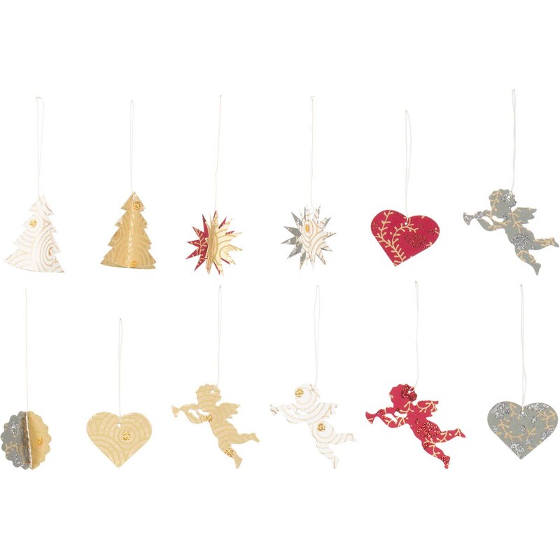 Maileg Vánoční papírové ozdoby Ornaments