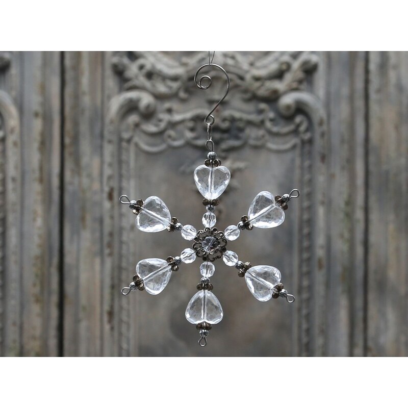 Chic Antique Dekorativní hvězda Crystal 13cm