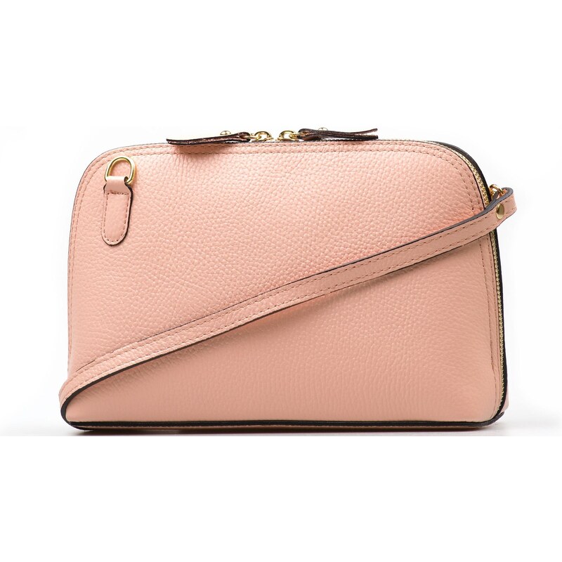 Blaire Kožená crossbody kabelka Daria růžová