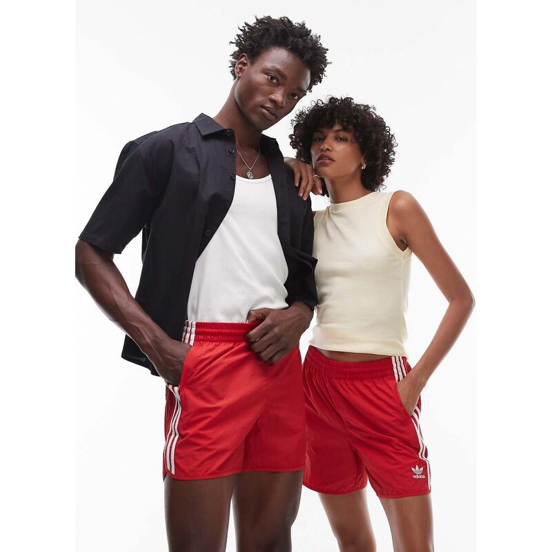 adidas Originals Adicolor sprinter shorts in red 107020203