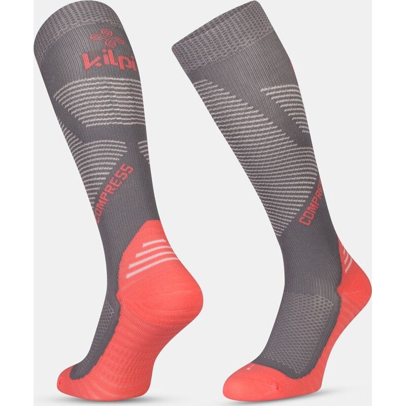 Unisex běžecké podkolenky KILPI Compress růžové