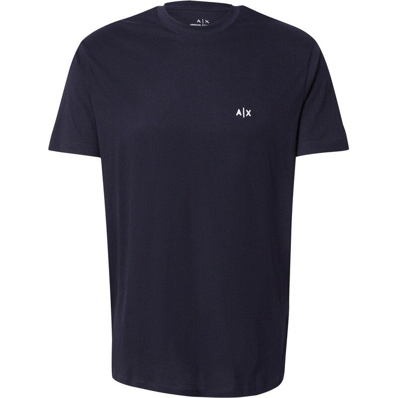 ARMANI EXCHANGE Tričko námořnická modř / bílá